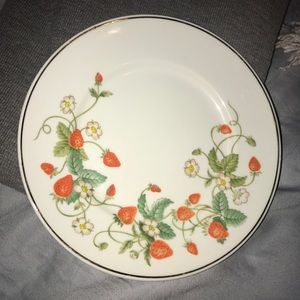 22K Gold Trim Hand-Decorated fine porcelain plates